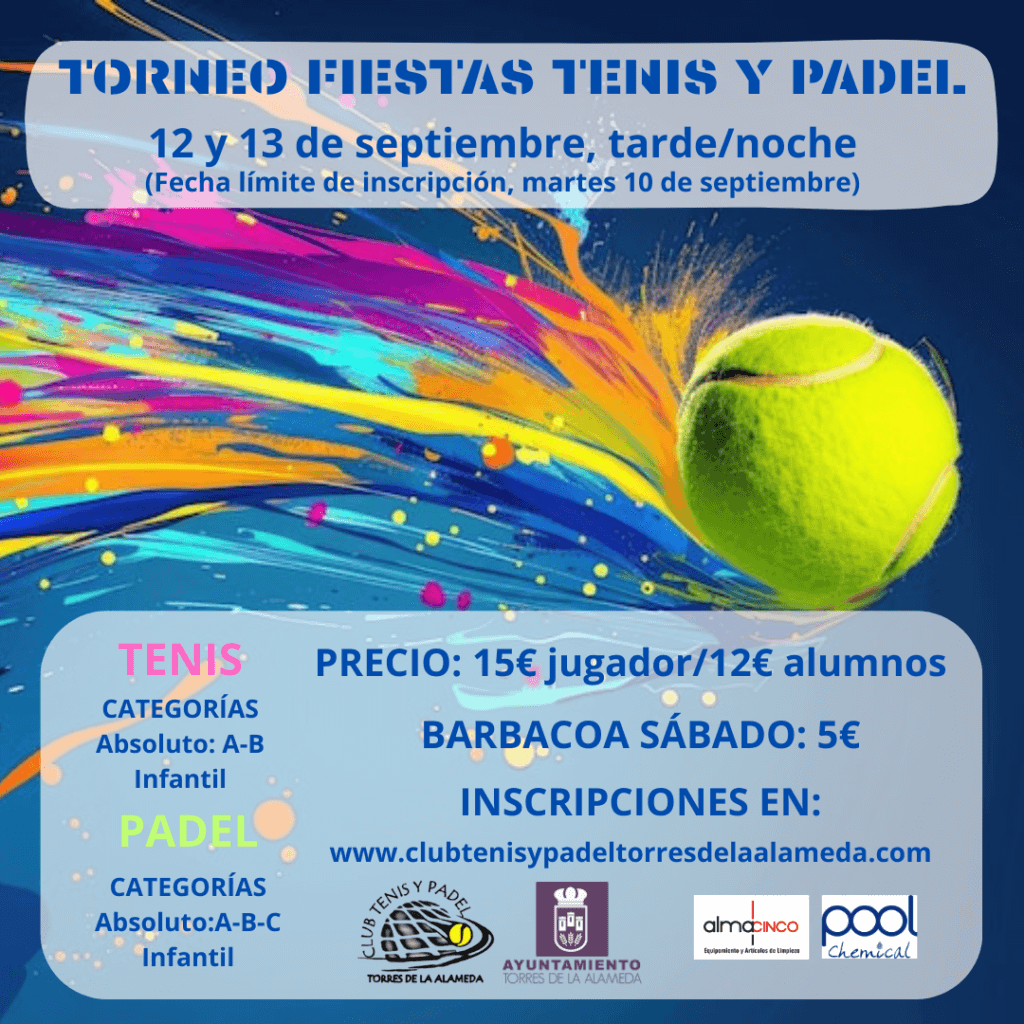 Torneo Tenis y Pádel Fiestas 2025